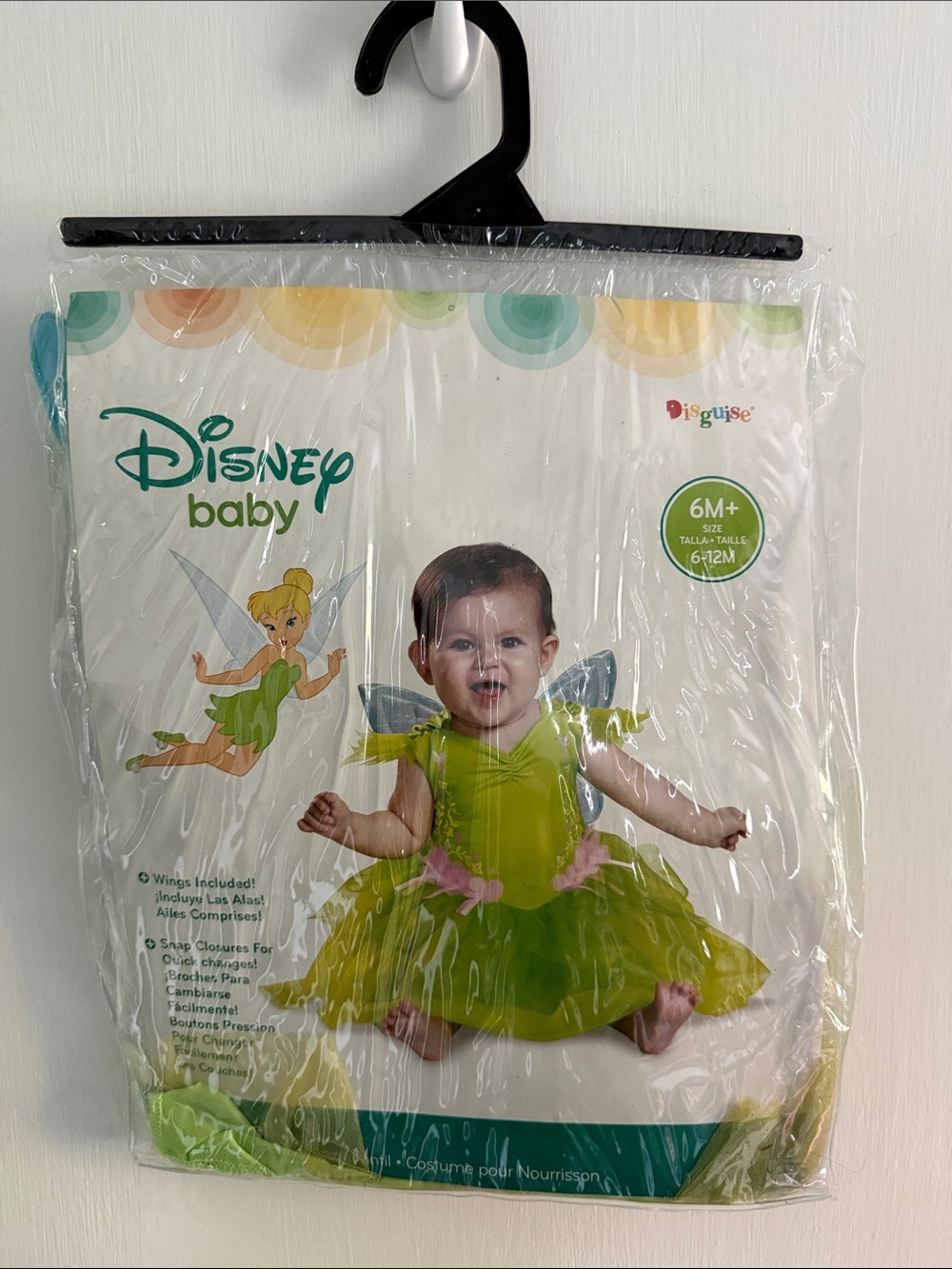 Disney Baby Tinker Bell Green and Pink Infant Costume with Wings